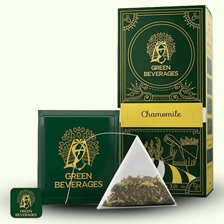 Green beverages chamomile tea